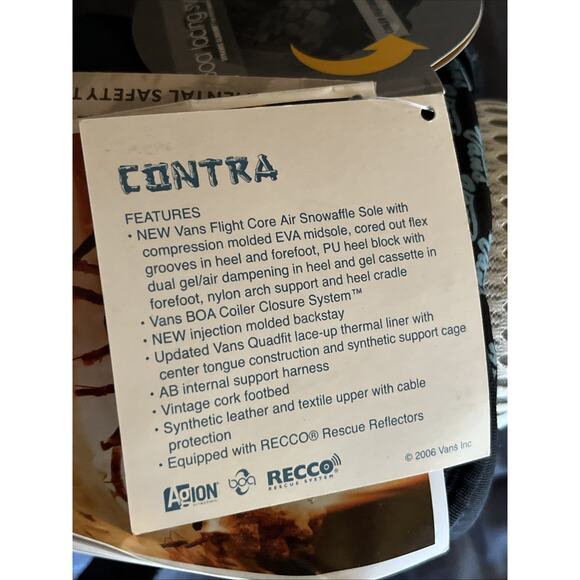 VANS Women’s Size 9 Contra Black Winter Boots BOA - WNS Vintage - Picture 4 of 12